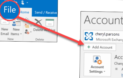 How to add a Microsoft Account to Outlook