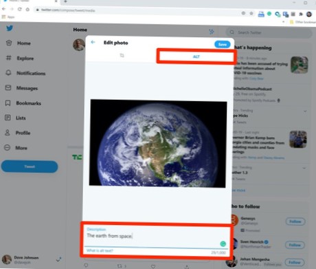 Cómo agregar texto alternativo a una imagen en Twitter