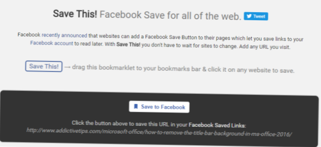 Comment ajouter une URL à votre liste d'éléments enregistrés sur Facebook