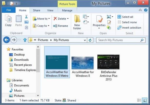 Jak přidat příkazy na panel nástrojů Rychlý přístup v Průzkumníku Windows 8