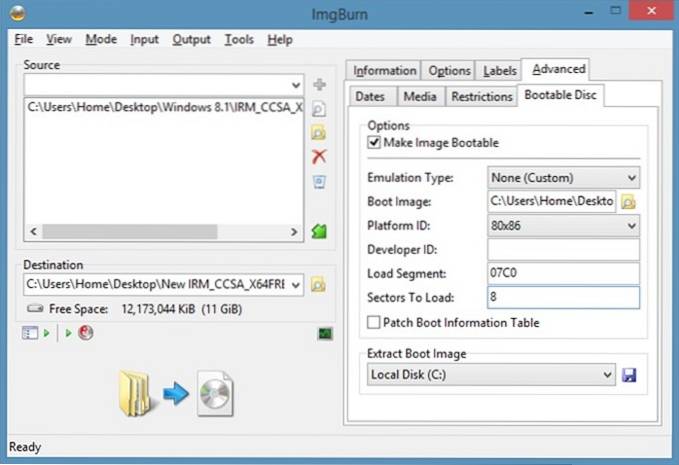 Cómo agregar archivos a ISO de arranque en Windows 10