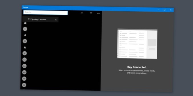 Hinzufügen von iOS-Kontakten zu Personen unter Windows 10