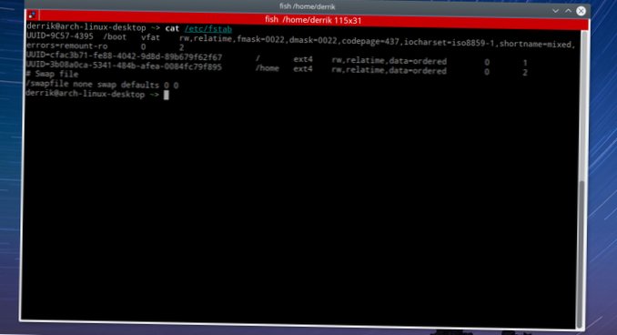 Como adicionar itens ao arquivo Fstab no Linux