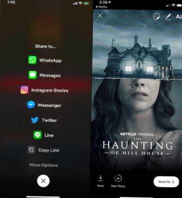 How to add Netflix shows to an Instagram Story