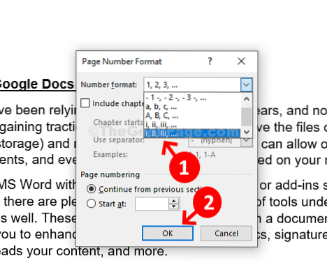 How To Add Page Numbers In Roman, Arabic
