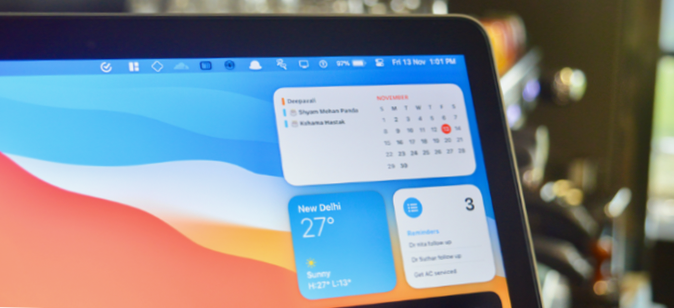 Hinzufügen / Entfernen von Widgets im Notification Center unter macOS