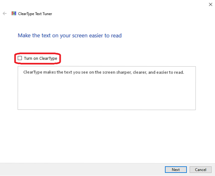 How to Adjust ClearType fonts in Windows 10 for better reading