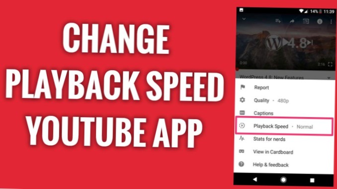 How To Adjust Playback Speed In The YouTube App