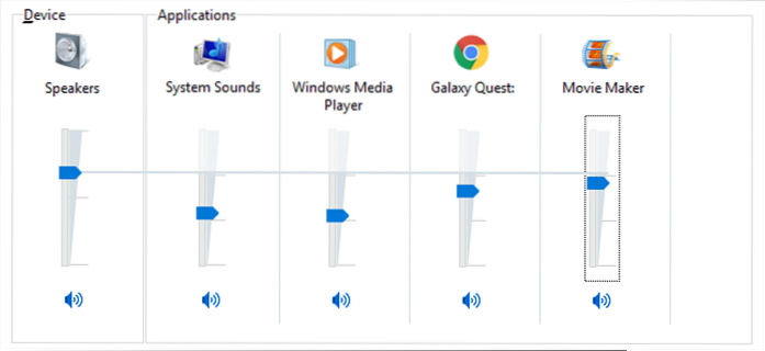 Cum se reglează volumul pentru aplicații individuale în Windows 10