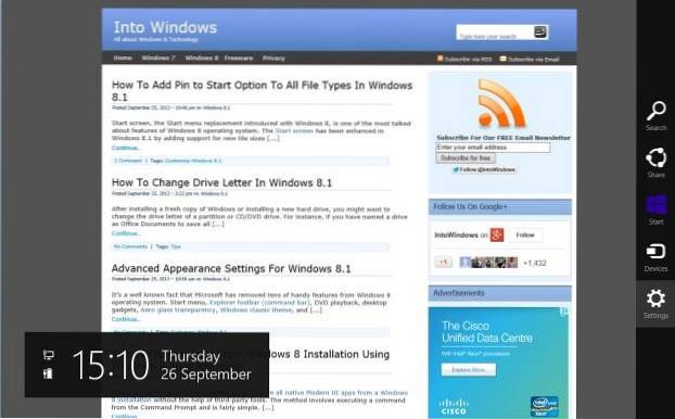 How To Always Show Address Bar and Tabs In Internet Explorer 11