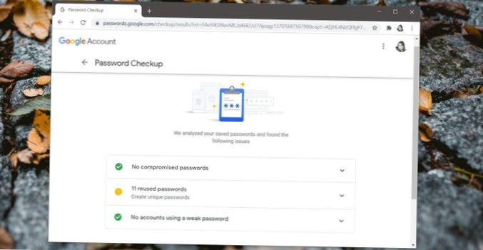 Jak kontrolować hasła za pomocą narzędzia Google Password Checkup