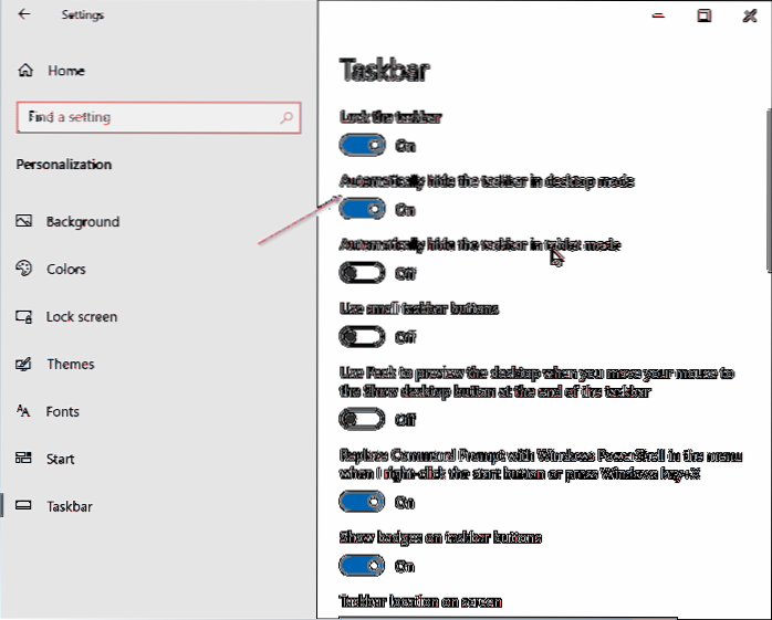 Cum să ascundeți automat sau să ascundeți complet bara de activități Windows 10
