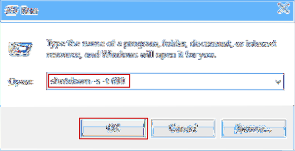 Cum să opriți automat Windows 10 după ceva timp