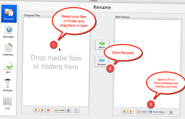 Hoe mediabestanden automatisch te hernoemen op Linux met FileBot