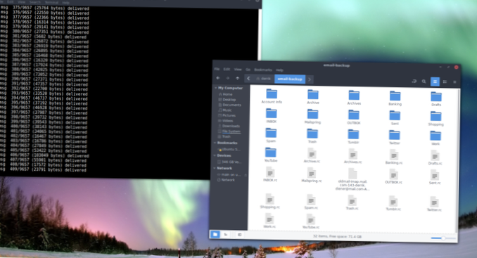 So sichern Sie E-Mails unter Linux mit IMAP Grab