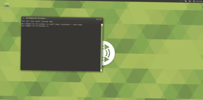 Slik sikkerhetskopierer du Mate Desktop-innstillingene på Linux
