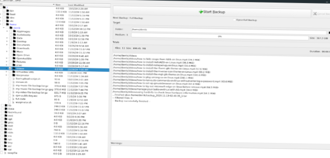 So sichern Sie Ihre Videos unter Linux
