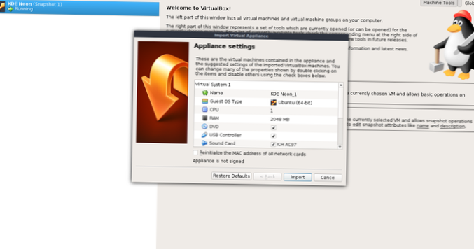 Slik sikkerhetskopierer du en virtuell maskin på Linux med VirtualBox