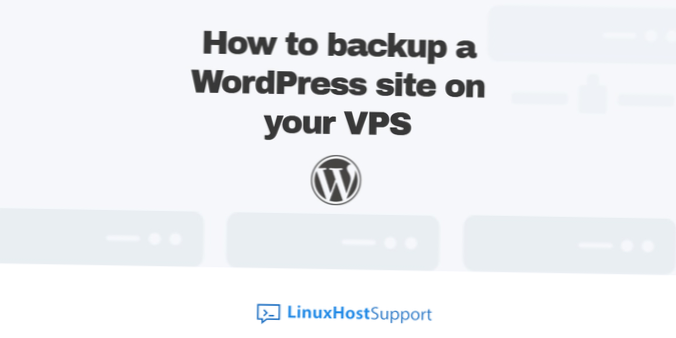 So sichern Sie eine WordPress-Site unter Linux