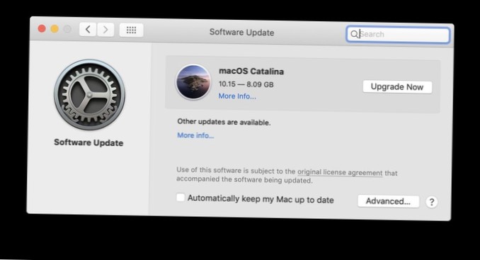 So blockieren Sie das macOS Catalina-Update