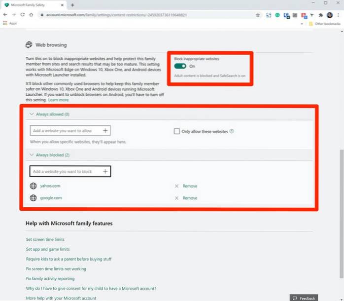 Hoe u websites op uw Windows 10-pc blokkeert