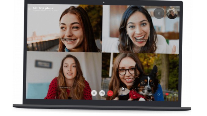 Hur suddar bakgrunden på Skype-videosamtal