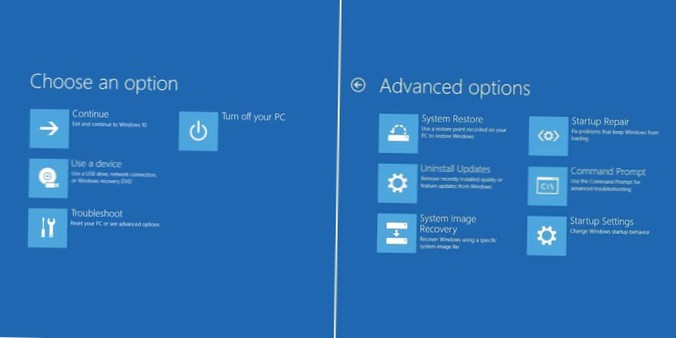 Jak spustit nabídku Troubleshoot v systému Windows 10