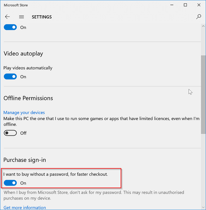 How to Buy Apps From Windows Store Without Password