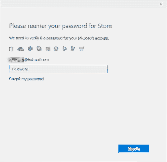 Como comprar aplicativos sem inserir a senha da loja no Windows 10
