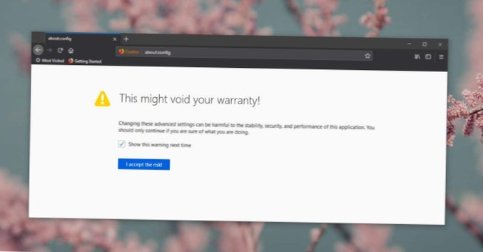 Jak zmienić wartość preferencji przeglądarki Firefox