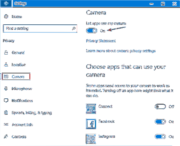 Jak změnit nastavení fotoaparátu ve Windows 10