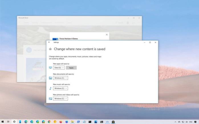 How To Change Default Install Location Of Apps In Windows 10
