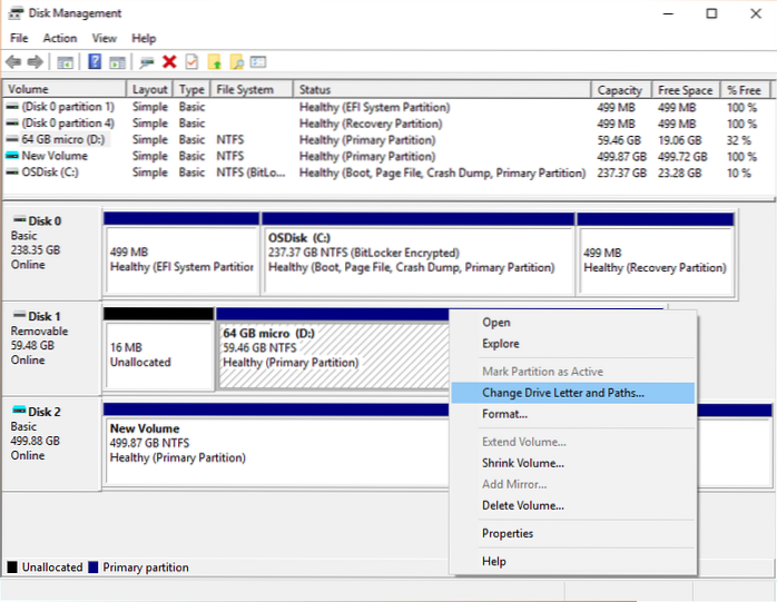 How to Change Drive Letter name in Windows 10