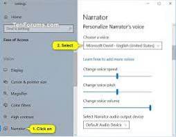 How to Change Narrator Voice in Windows 10