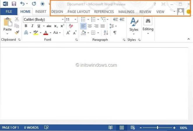 Comment changer le motif d'arrière-plan d'Office 2013