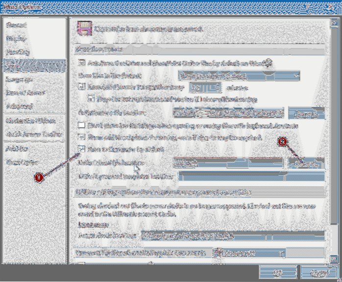 How To Change Office 365 Default Save Location