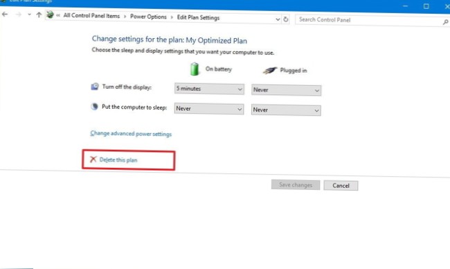 How to change power plans on CPU load on Windows 10