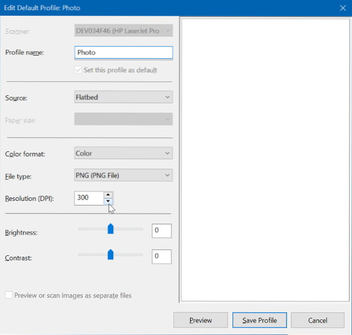 How To Change Scan Settings In Windows 10