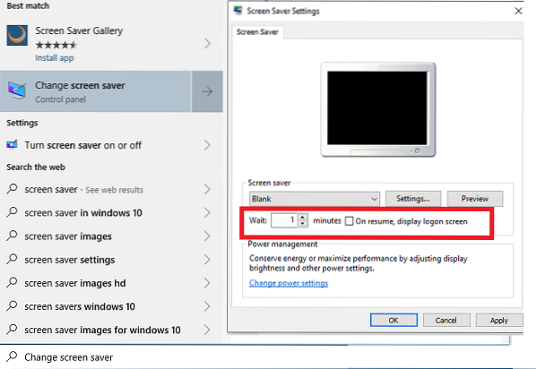 How To Change Screen Saver Settings In Windows 10