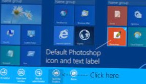 Cum se schimbă pictogramele și etichetele plăcilor ecranului de pornire în Windows 8