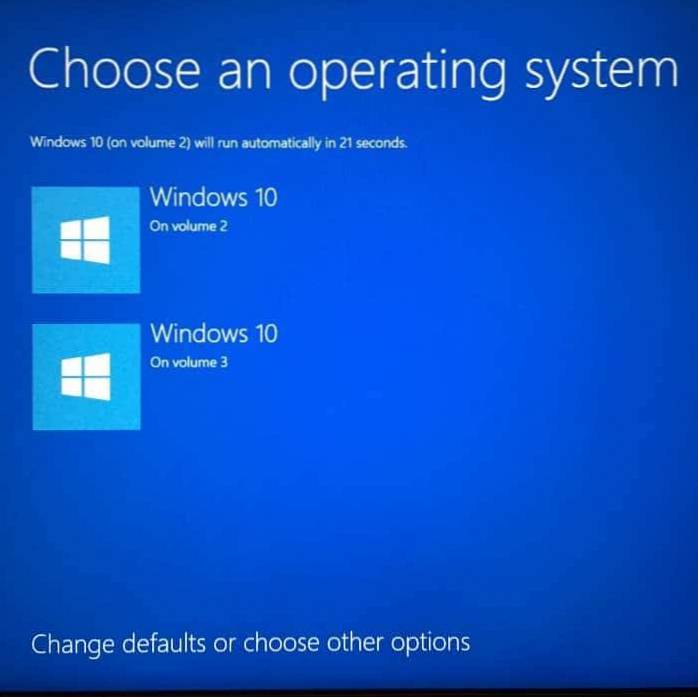 How To Change The Default Operating System In Windows 10