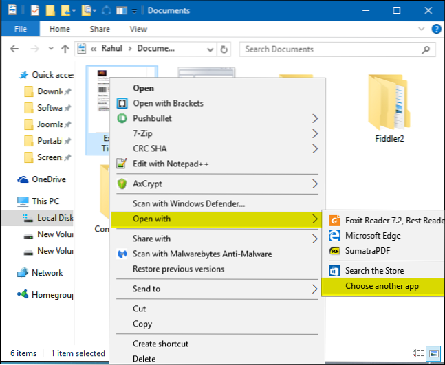 How To Change The Default PDF Reader In Windows 10