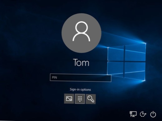 Slik endrer du standard påloggingsalternativ i Windows 10