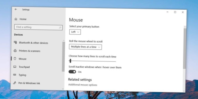 Cum se schimbă butonul principal al mouse-ului pe Windows 10