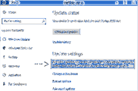 Jak změnit nastavení aktualizace Windows 10