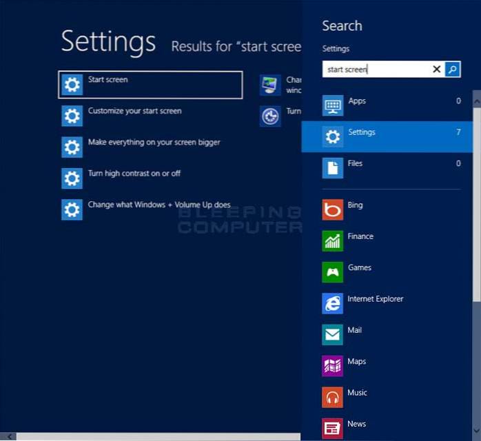 How To Change Windows 8 Start Screen Background