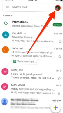 Comment changer l'image de votre profil Gmail