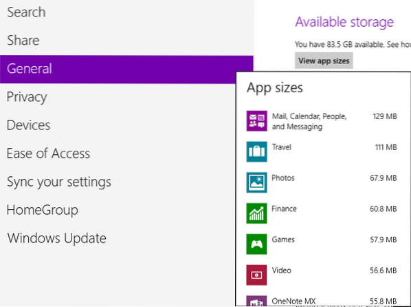 Sådan kontrolleres appversion i Windows 8