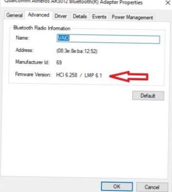 Comment vérifier Bluetooth 4.0 sur Windows 10