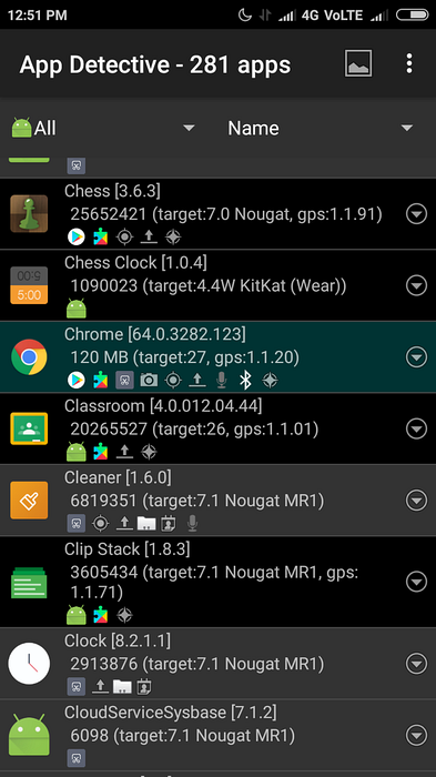Jak zkontrolovat datum instalace aplikací